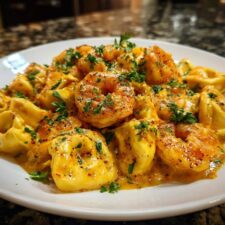 Irresistible Shrimp and Creamy Parmesan Tortellini in 30 Minutes