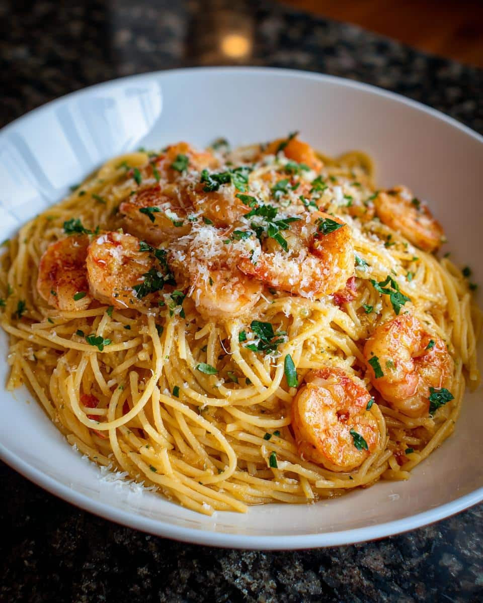 Shrimp and Garlic Butter Angel Hair - detail 3