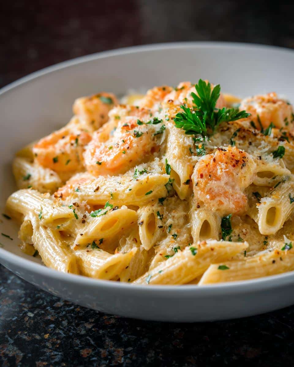 Shrimp and Lemon Cream Penne - detail 2