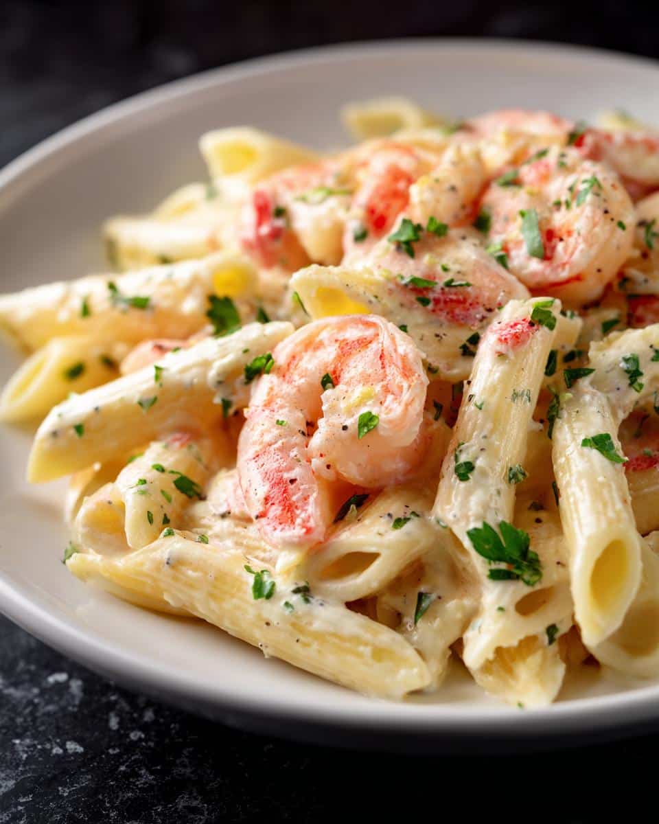 Shrimp and Lemon Ricotta Penne - detail 1