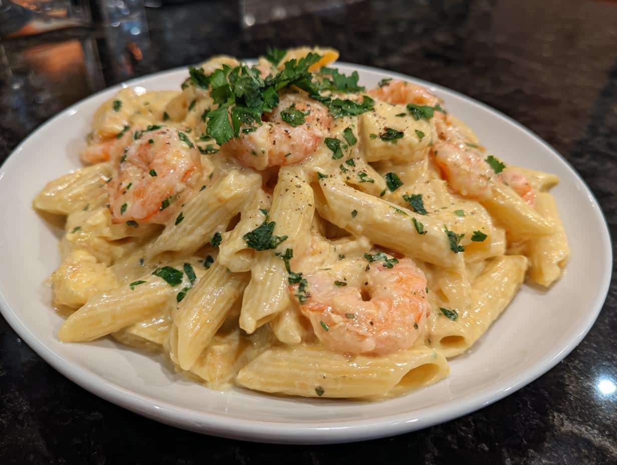 Shrimp and Lemon Ricotta Penne