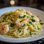 Shrimp and Lemon Ricotta Spaghetti