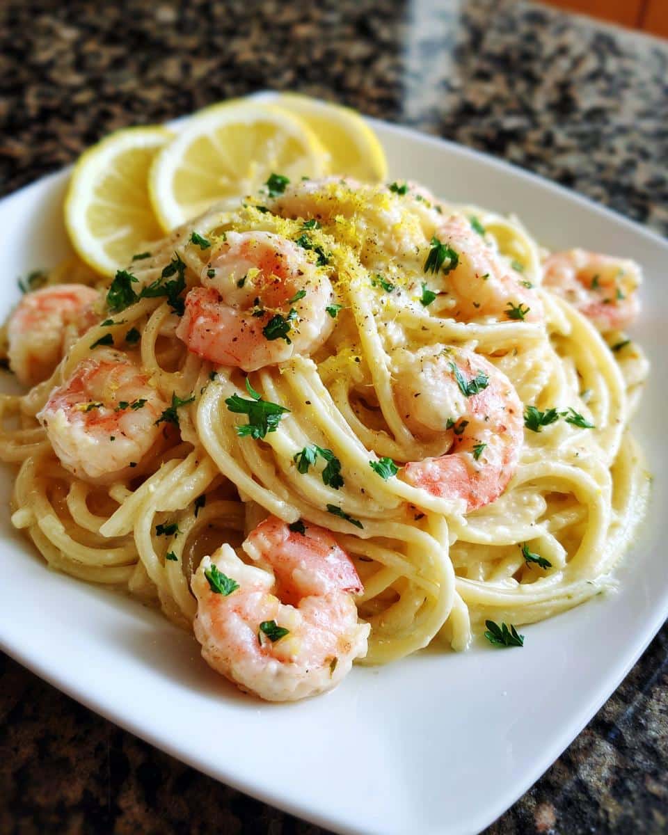 Shrimp and Lemon Ricotta Spaghetti - detail 4