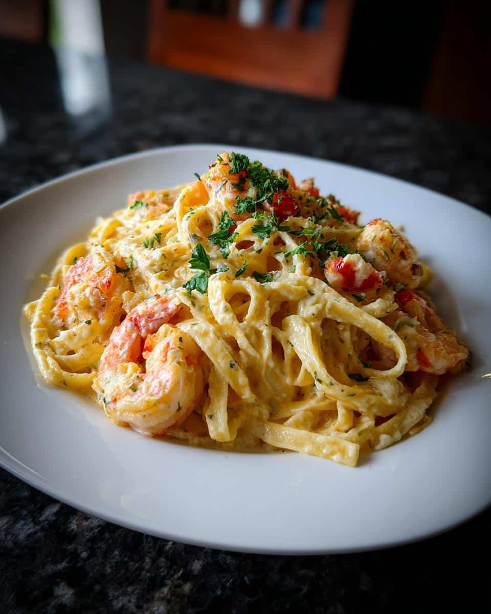 Shrimp and Parmesan Linguine Bake - detail 2