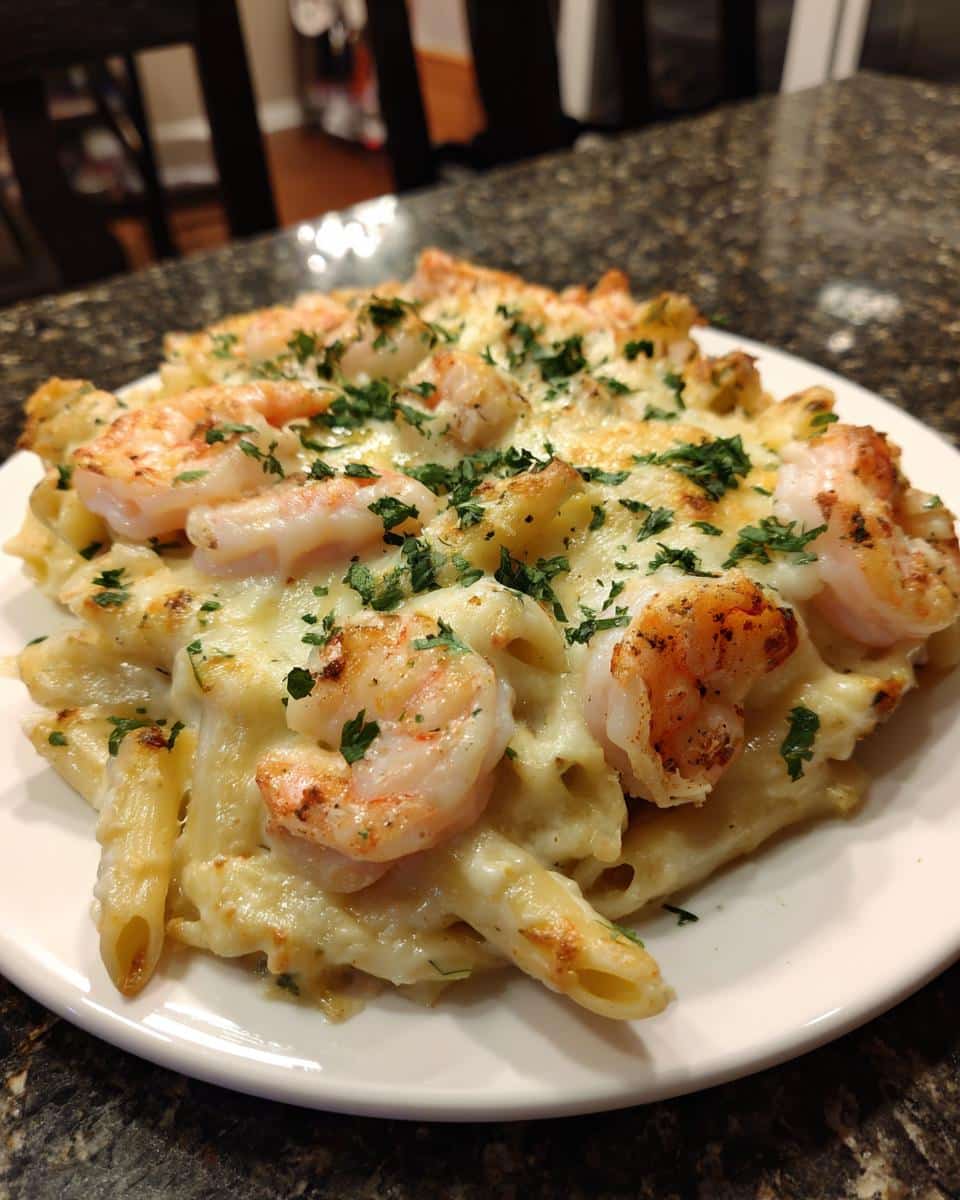 Shrimp and Roasted Garlic Alfredo Bake - detail 4