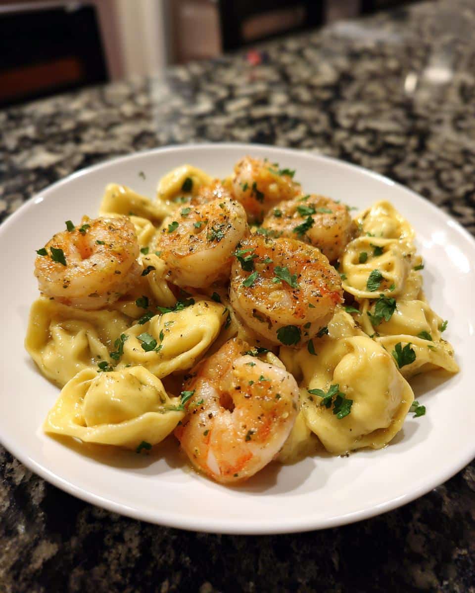Shrimp and Roasted Garlic Alfredo Tortellini - detail 2