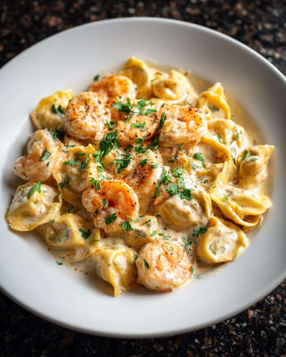Shrimp and Roasted Garlic Alfredo Tortellini - detail 3