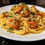 Shrimp and Roasted Garlic Spaghetti