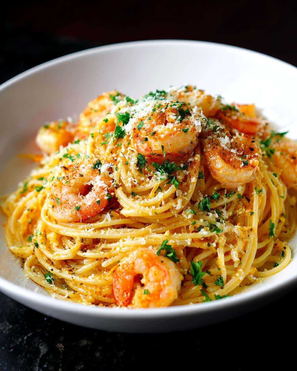 Shrimp and Roasted Garlic Spaghetti - detail 4