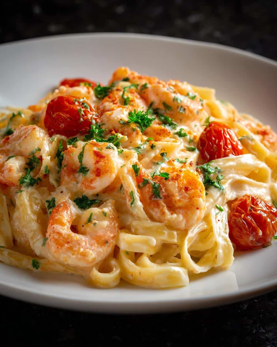 Shrimp and Roasted Tomato Alfredo - detail 3