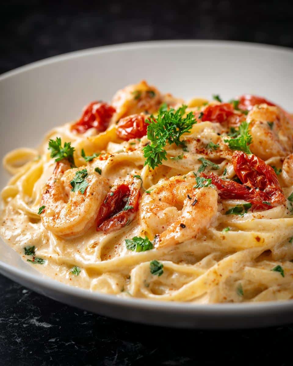 Shrimp and Roasted Tomato Alfredo - detail 4