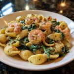 Shrimp and Spinach Ricotta Pasta