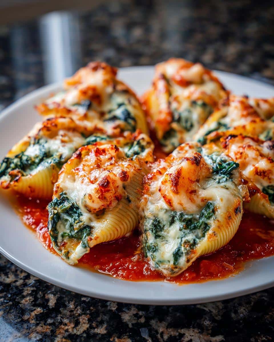 Shrimp and Spinach Ricotta Shells - detail 1