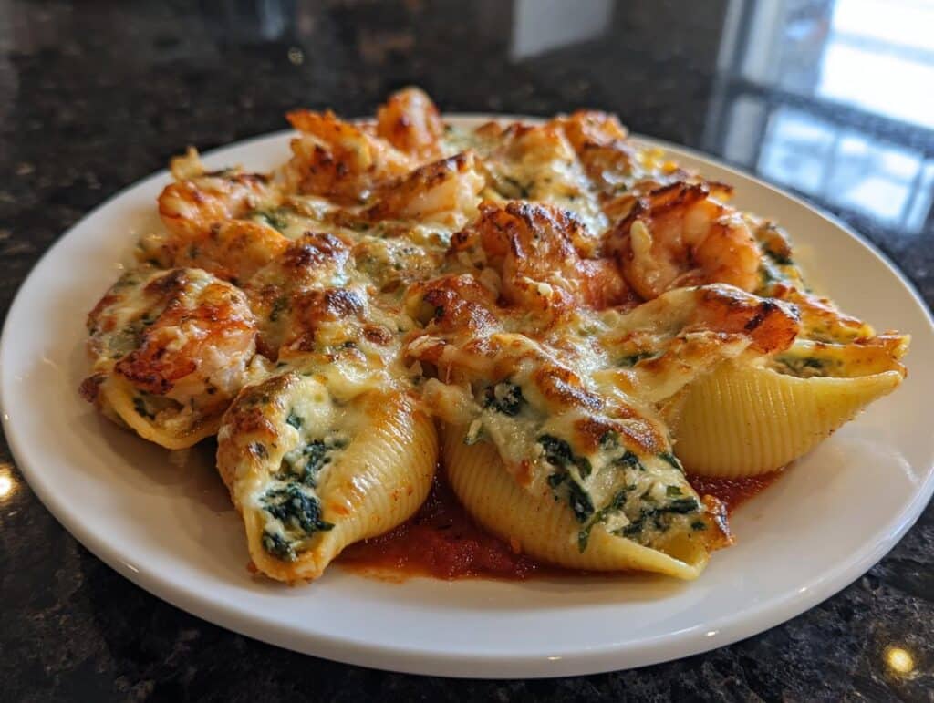 Shrimp and Spinach Ricotta Shells