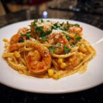 Shrimp and Sweet Corn Creamy Pasta