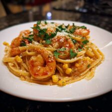 Heavenly 30-Minute Shrimp and Sweet Corn Creamy Pasta Bliss