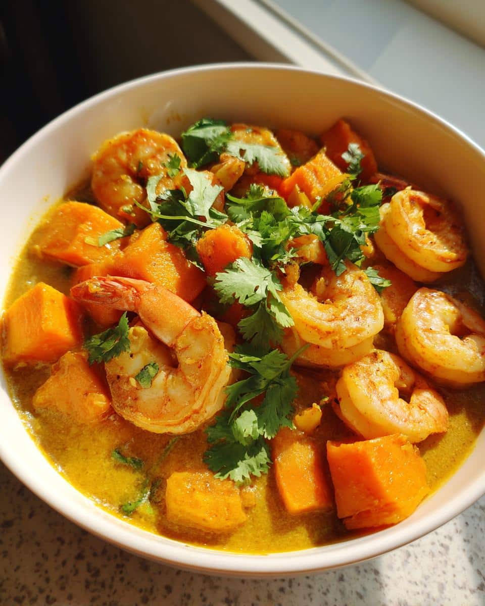 Shrimp and Sweet Potato Curry - detail 1