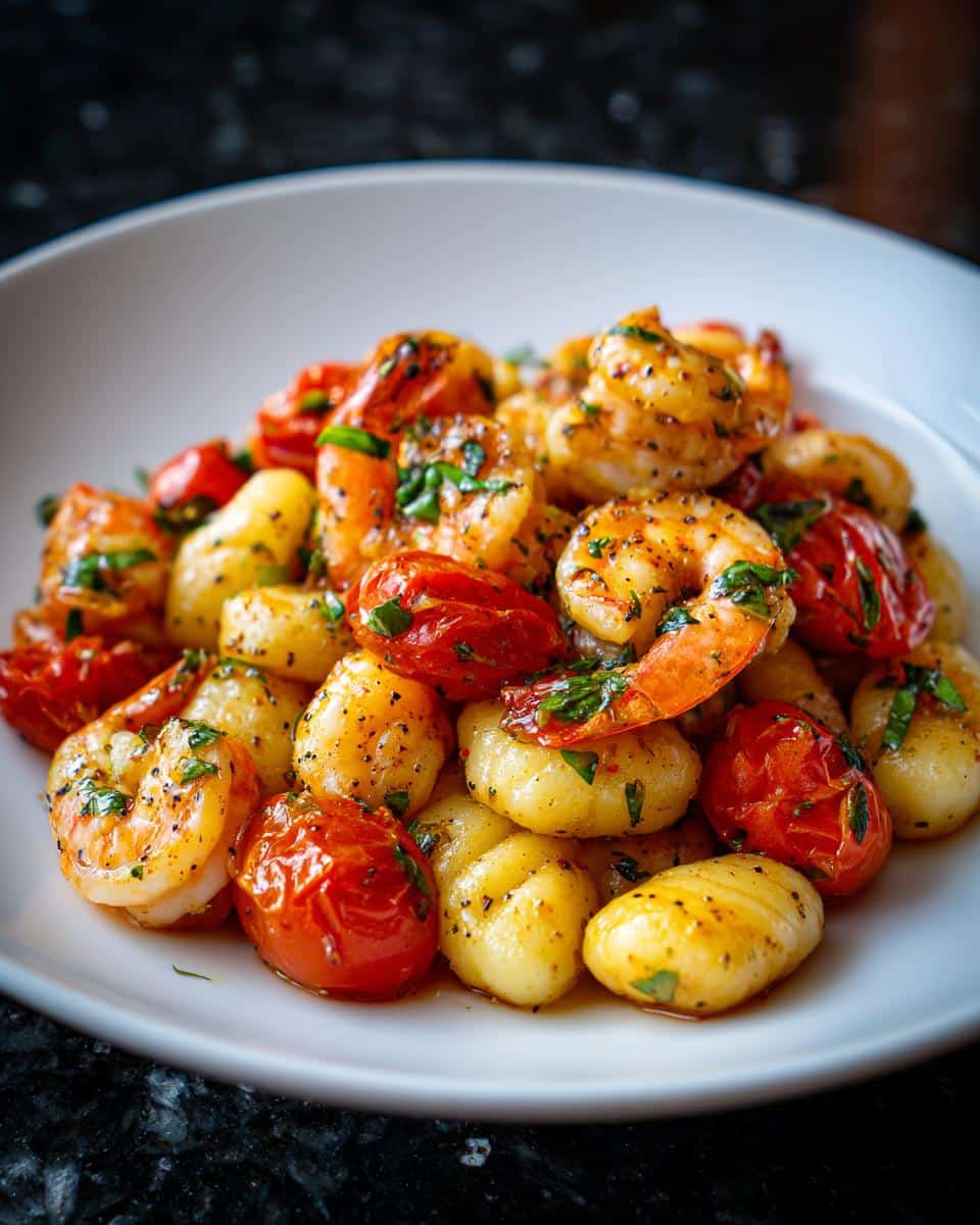 Shrimp and Tomato Basil Gnocchi - detail 1