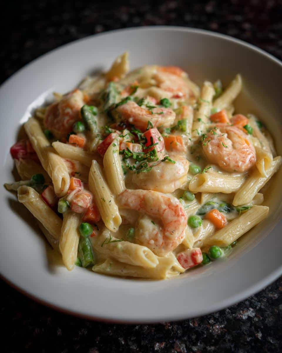 Shrimp and Veggie Creamy Penne - detail 1