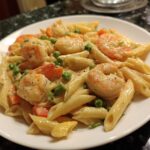 Shrimp and Veggie Creamy Penne