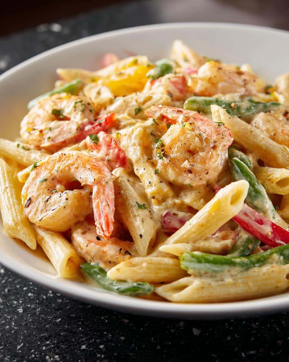 Shrimp and Veggie Creamy Penne - detail 4