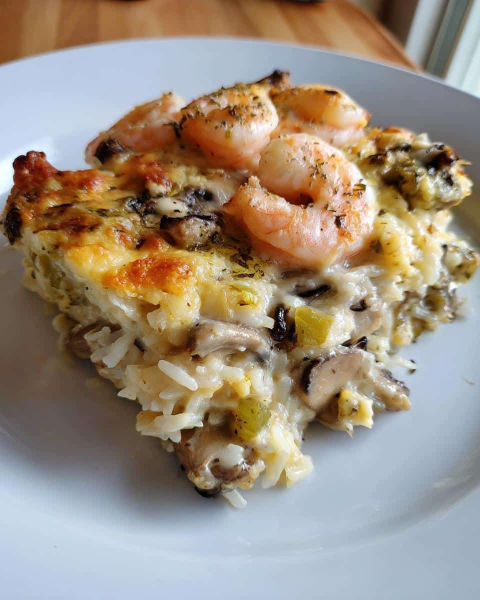 Shrimp and Wild Rice Casserole - detail 1
