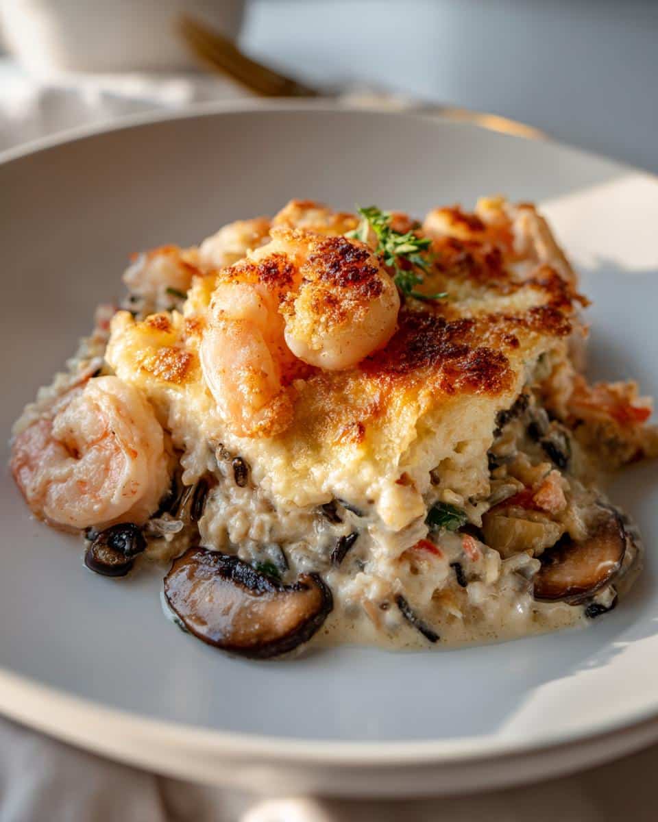 Shrimp and Wild Rice Casserole - detail 2