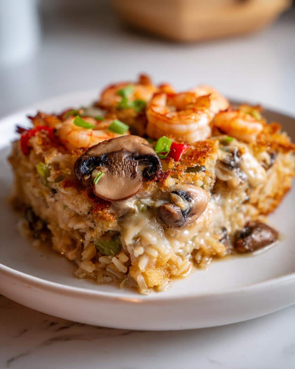 Shrimp and Wild Rice Casserole - detail 3