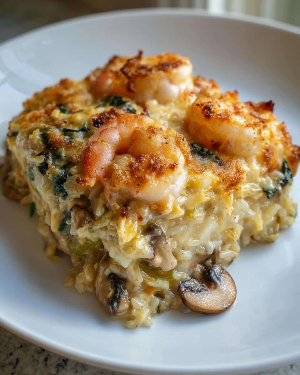 Shrimp and Wild Rice Casserole - detail 4