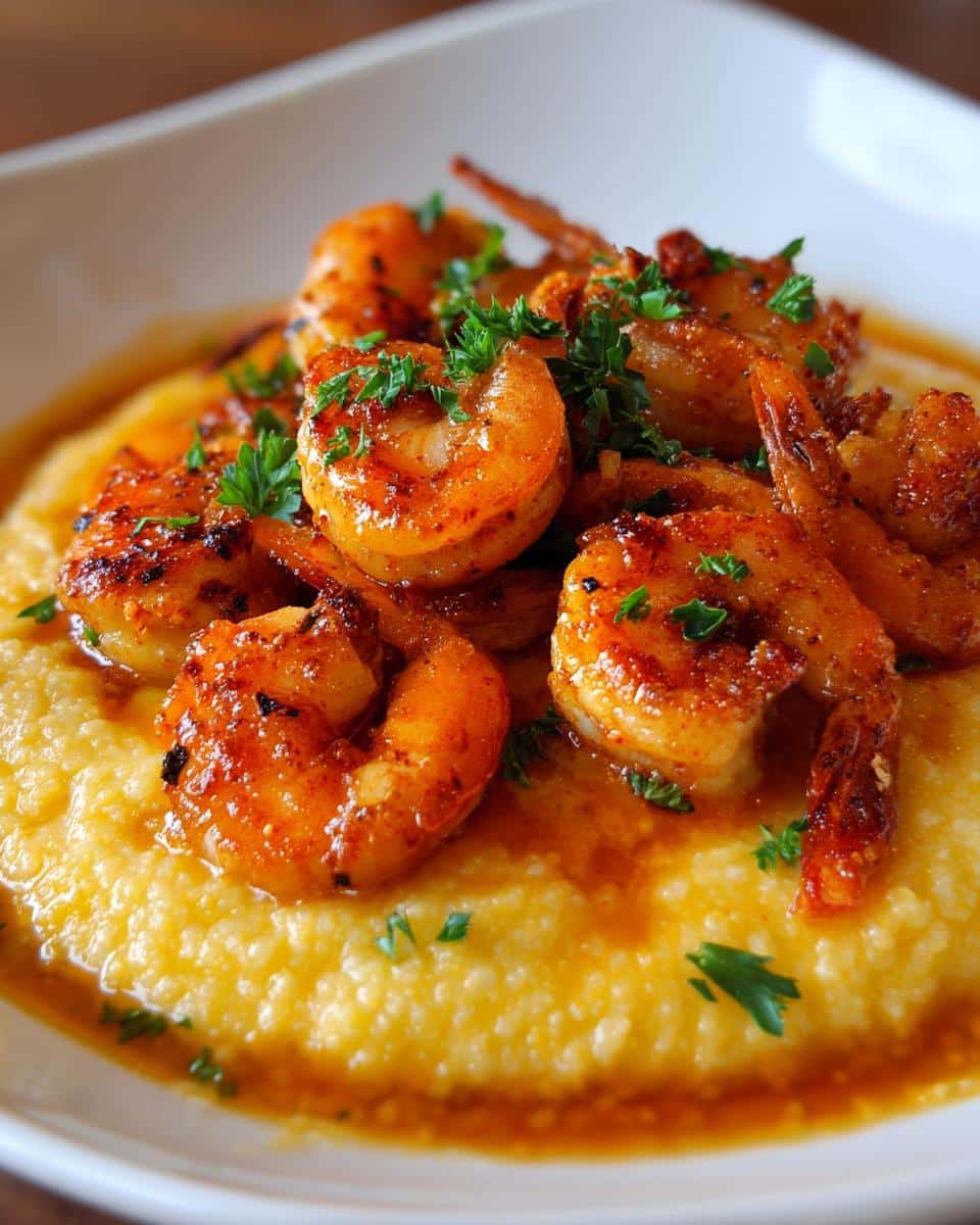 Spicy Cajun Shrimp and Grits - detail 1