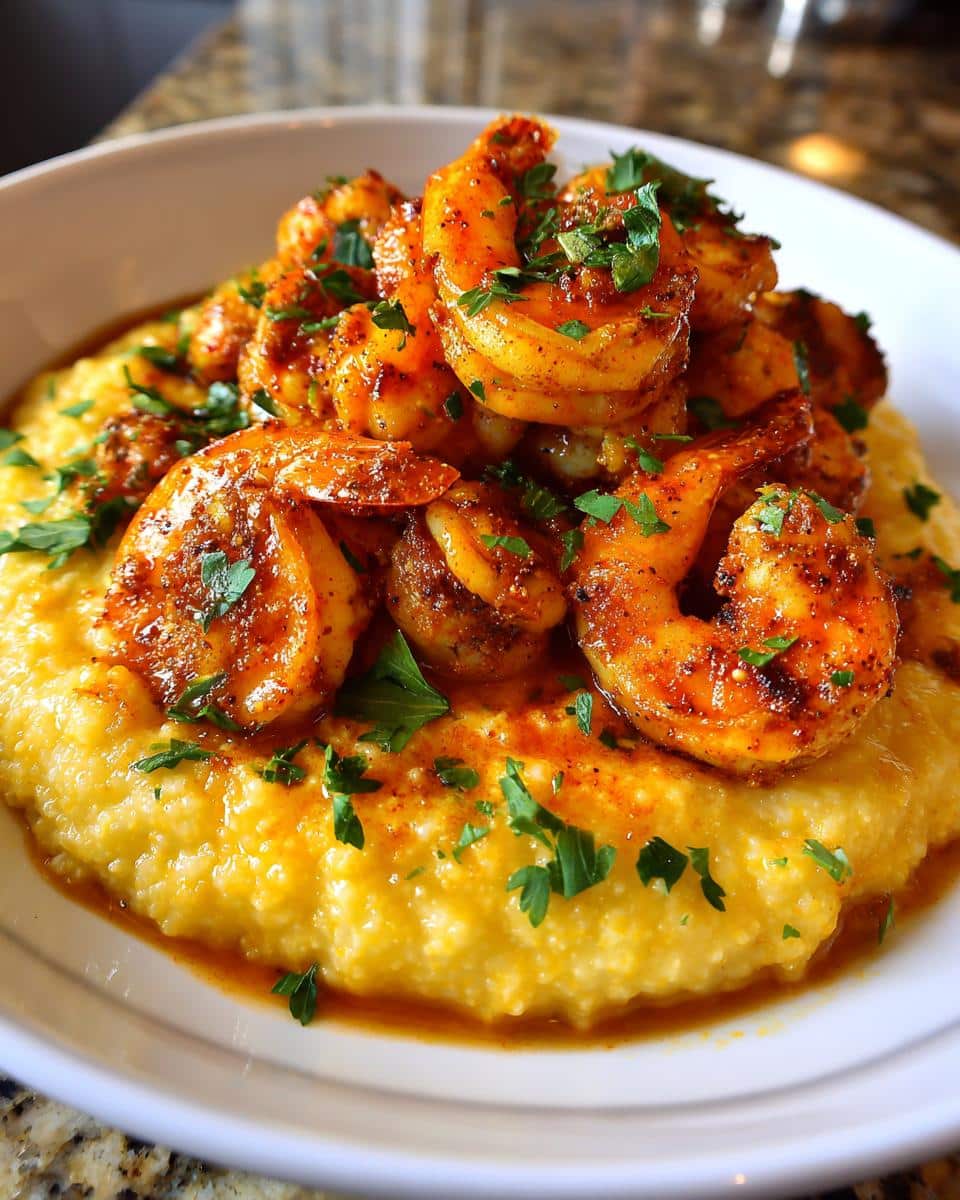 Spicy Cajun Shrimp and Grits - detail 2