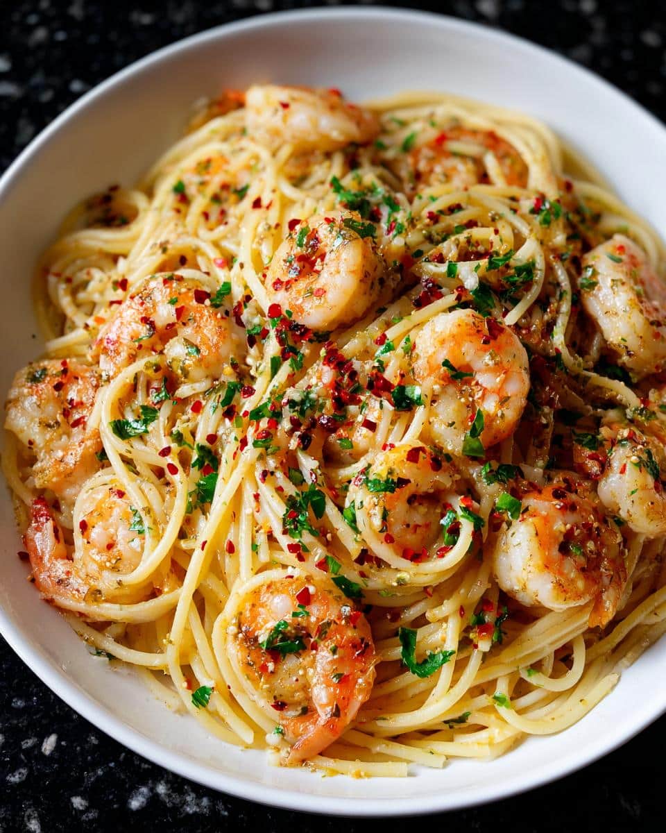 Spicy Garlic Butter Shrimp Pasta - detail 1