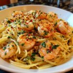 Spicy Garlic Butter Shrimp Pasta