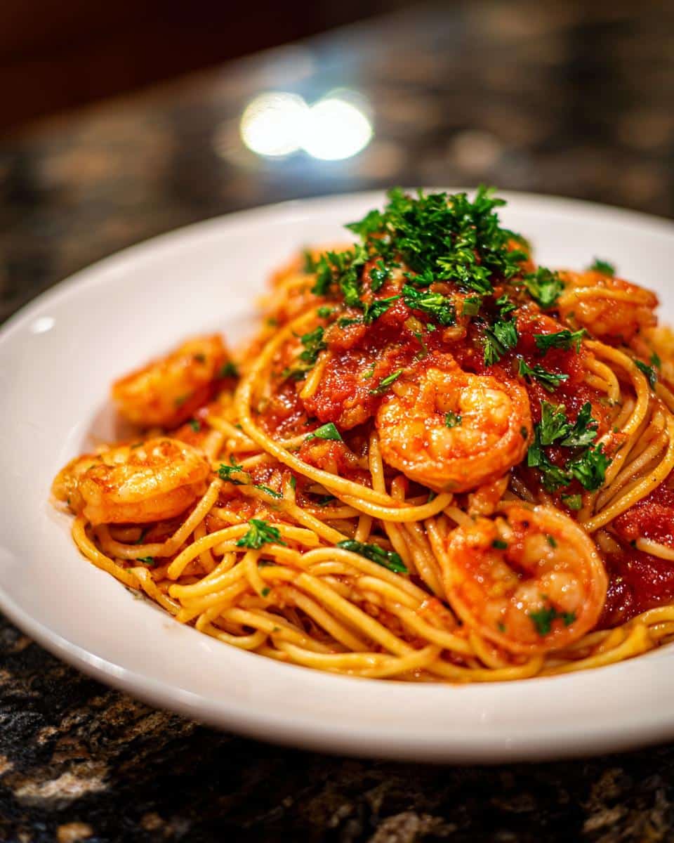 Spicy Shrimp Arrabbiata Pasta - detail 1