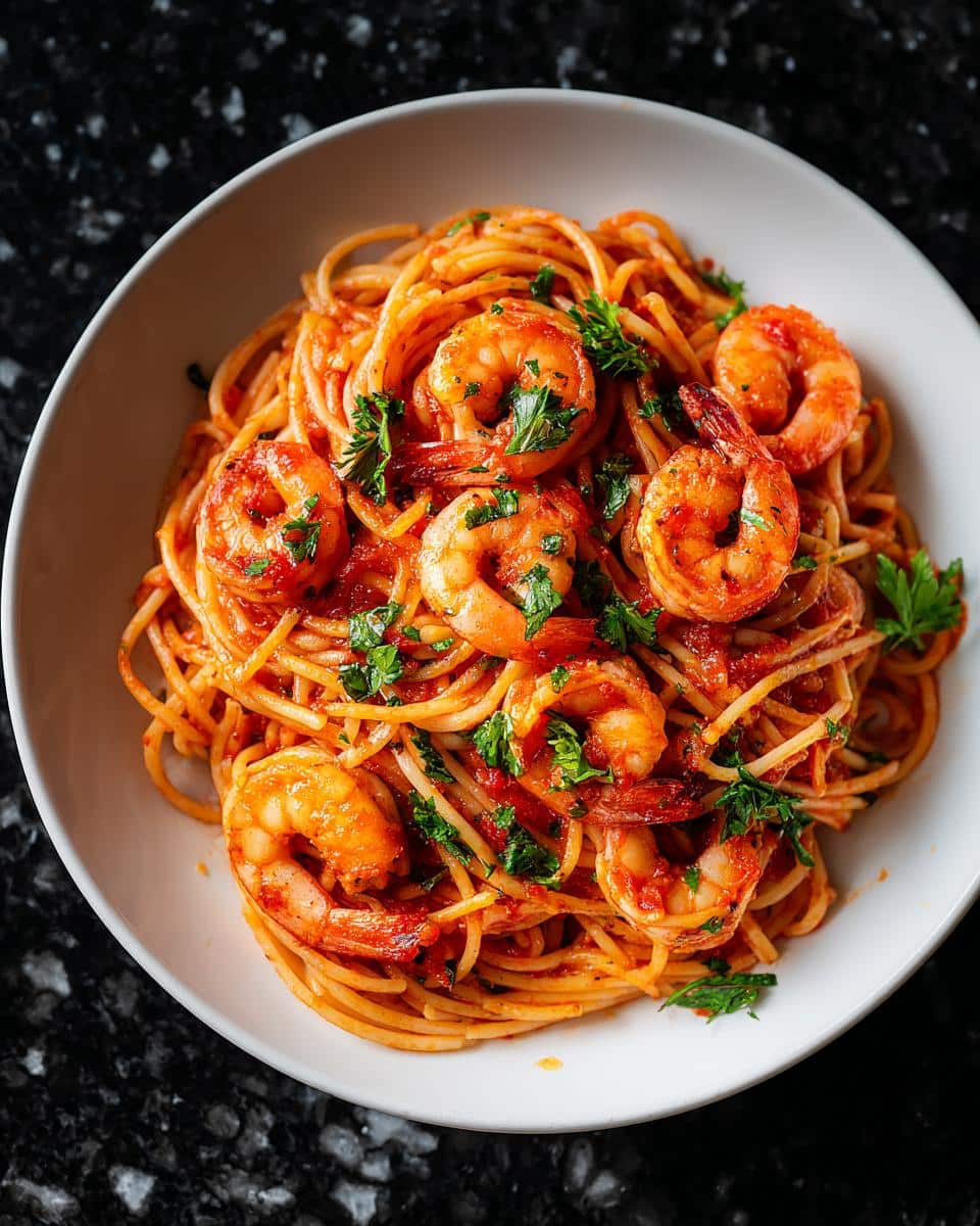 Spicy Shrimp Arrabbiata Pasta - detail 3