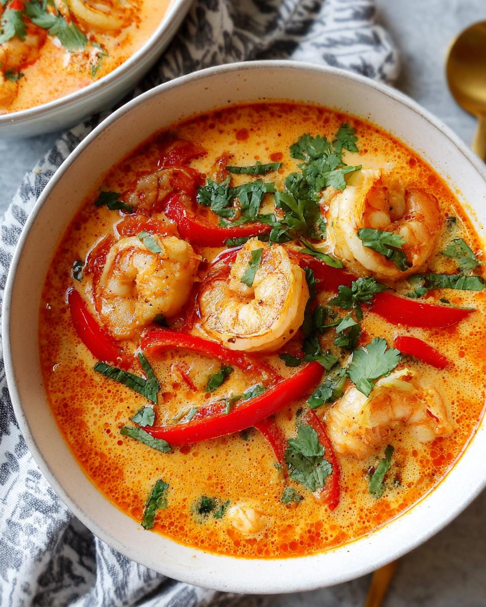 Thai Coconut Curry Shrimp Soup - detail 4