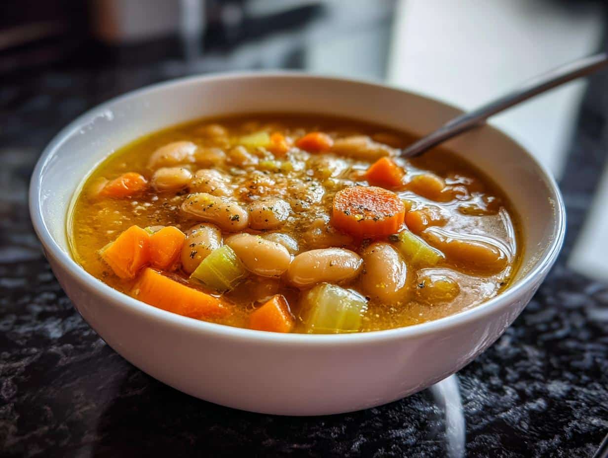 Bean Soup with Olive Oil and Sea Salt