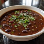Black Bean Soup with Garlic and Onion