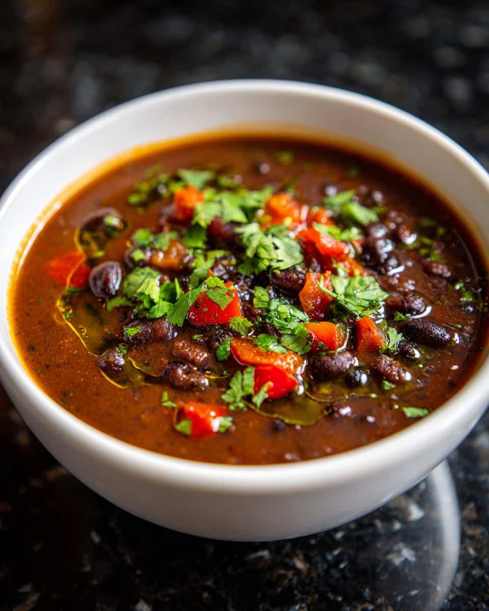 Black Bean Soup with Jalapeño Heat - detail 1