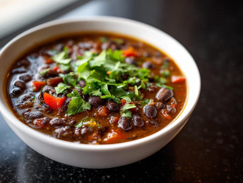 Black Bean Soup with Jalapeño Heat