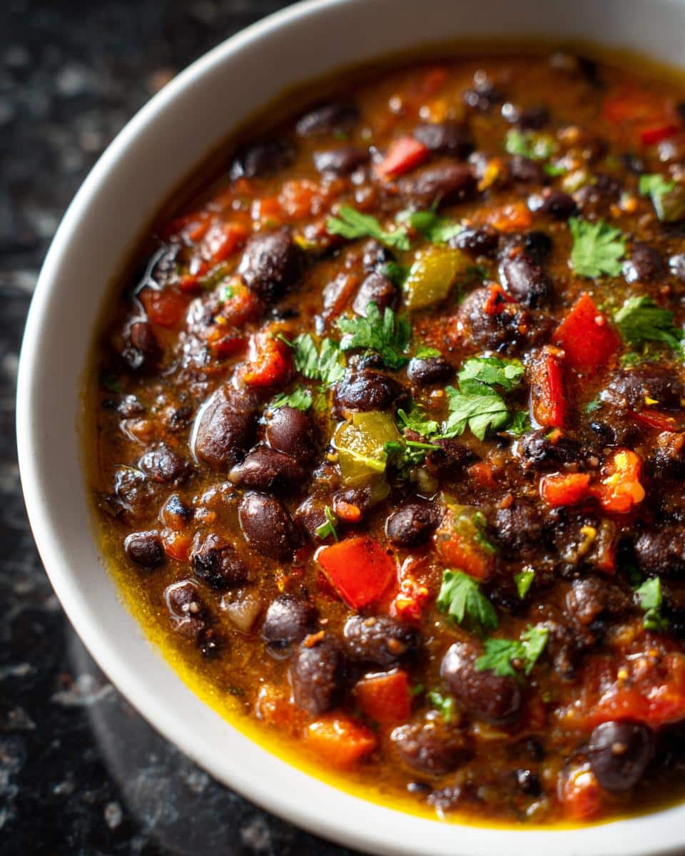 Black Bean Soup with Jalapeño Heat - detail 2