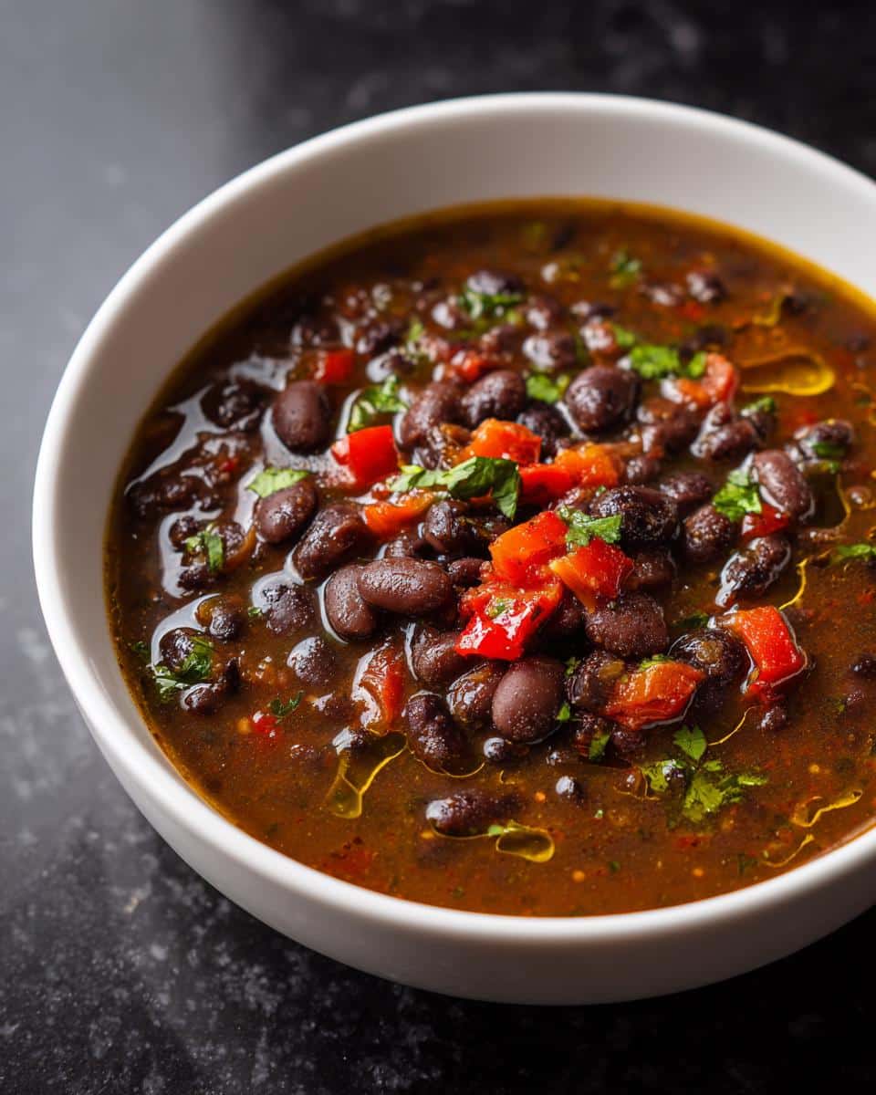Black Bean Soup with Jalapeño Heat - detail 3