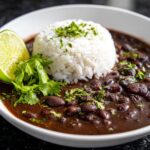Black Bean Soup with Rice and Lime