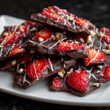 15-Minute Decadent Chocolate-Covered Strawberry Bark Recipe
