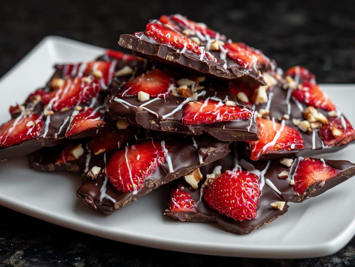 Chocolate-Covered Strawberry Bark