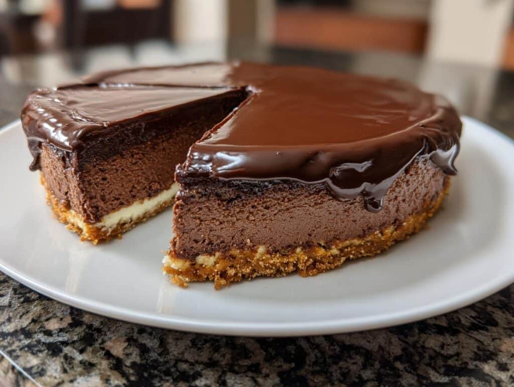 Chocolate Ganache Valentine Cheesecake