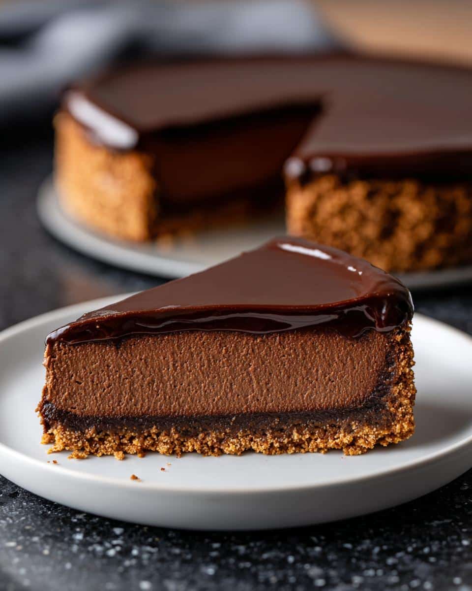 Chocolate Ganache Valentine Cheesecake - detail 2