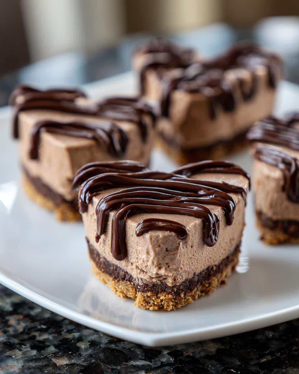 Chocolate Heart Cheesecake Bites - detail 1