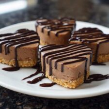 Irresistible Chocolate Heart Cheesecake Bites in 3 Easy Steps