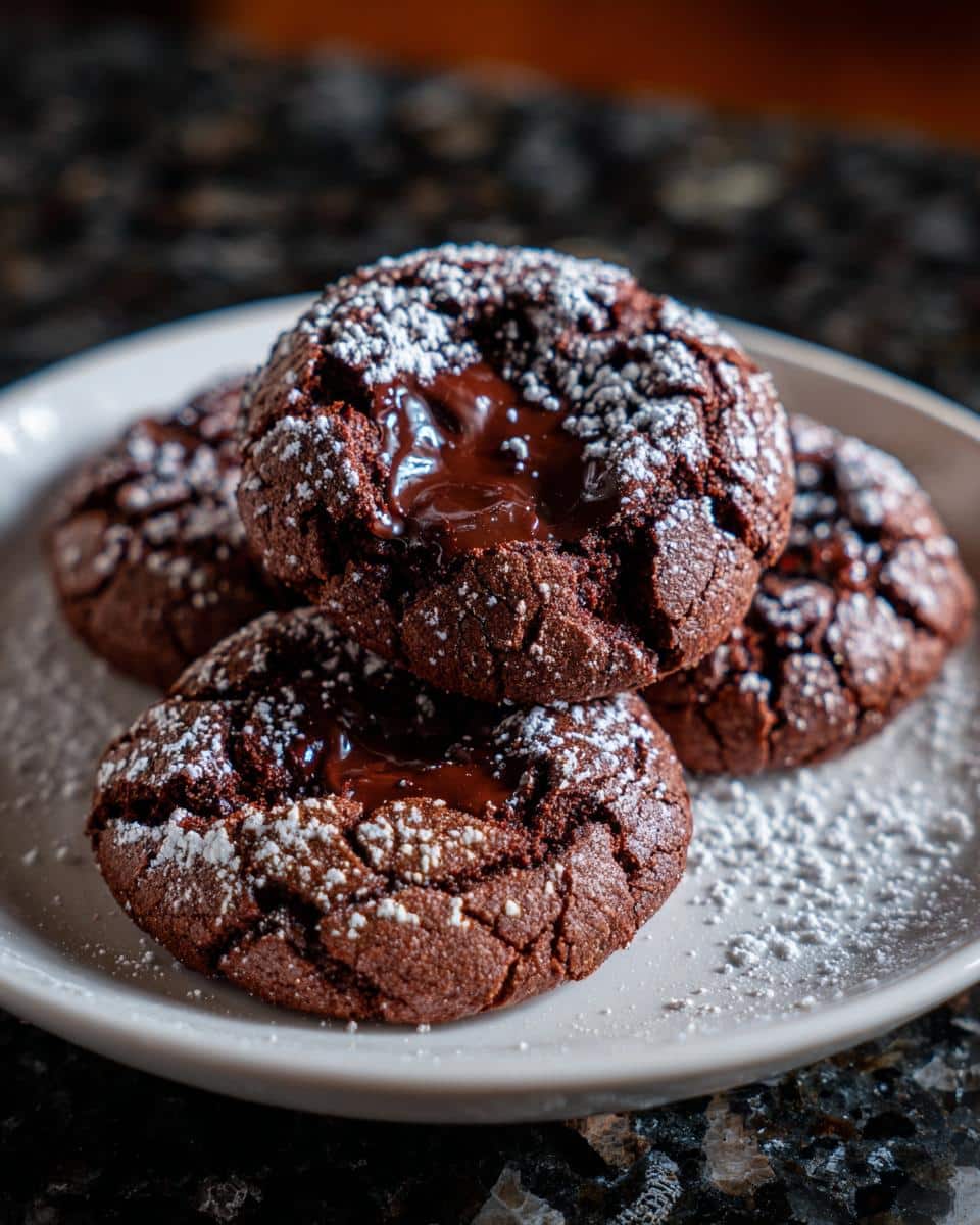 Chocolate Lava Cookies for Valentine’s Day - detail 2